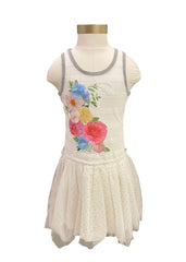 Multi-Color Dots and Flower Dress