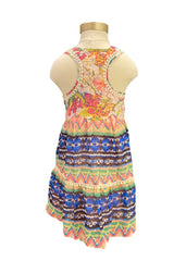 Floral Lace Racer Back Dress