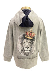 Navy Blue Gray Lion King Jacket