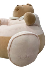 Bear Pink Beige Pouf