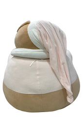 Bear Pink Beige Pouf