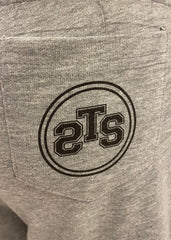 Gray Grey with Three Pockets Tracksuit Trousers