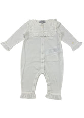 Ruffle Square Collar Romper Suit