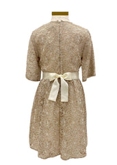 Roberto Cavalli Gold Lace Dress