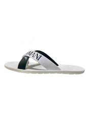 'ARMANI' and 'GA' Logo Crossover Strap Slipper