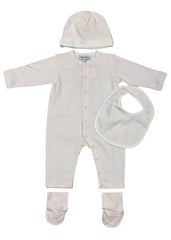 Romper with Hat-Bib-Socks Set
