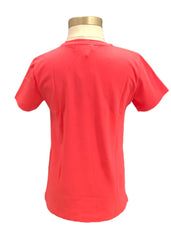 Pink White Glitter Logo Short Sleeve T-Shirt