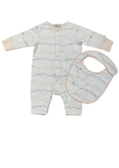 Emporio Armani Signature Romper and Bib Set