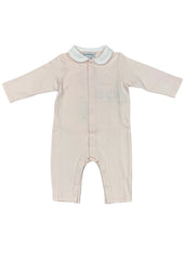 Embroidered 'EA' Logo Collared Romper Suit