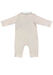 Embroidered 'EA' Logo Collared Romper Suit