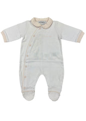 Pink White Peter Pan Collared Romper