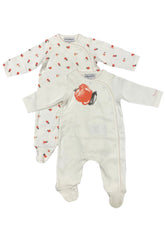 Set of 2pc Romper with Sideways Open