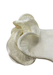 Ivory Ruffle Trim Socks