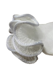 White Ruffle Trim Socks