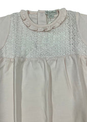 Pink Knit Style Babygrow