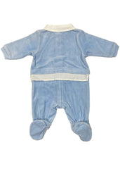 'Manga Emporio Armani' Velour Romper Suit