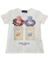 Versace Perfume Flower Printed T-Shirt
