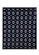 Armani AOP 'EA' and Eagle Logo Design Baby Blanket