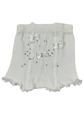 White Bow and Swarovski Design Panties