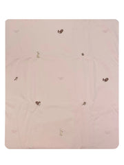 Squirrel Embroidered Baby Blanket