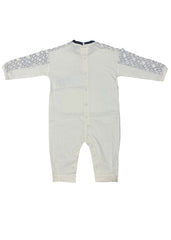 Sleeve and Shoulder 'Emporio Armani' Print Pattern Romper Suit