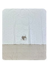Mayoral Heart Embroidered Blanket