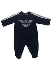 Armani Label on Sleeves and Eagle Logo Romper