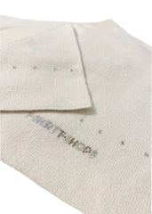 Lined Swarovski Crystal Cashmere Scarf