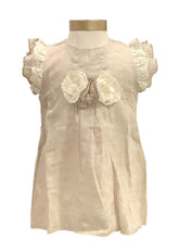 Lace Linen Dress with Onesie