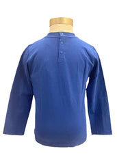 Puzzle White Eagle Print Long Sleeve T-Shirt