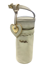 White Gold White Lace Bottle Holder Bottle Bag