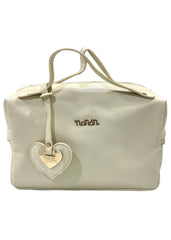 Beige Gold Lace Mini Bag Wash Bag