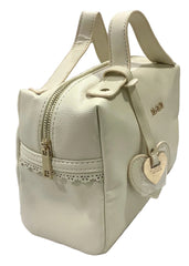 Beige Gold Lace Mini Bag Wash Bag