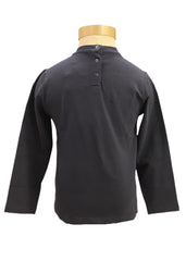 Glittery Pink Gray Armani Logo Print Longsleeve T-Shirt