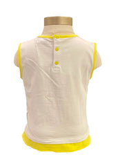 Glass and Straw Design Sleeveless Top