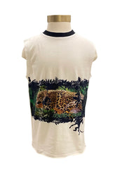 Leopard Monkey Prints Sleeveless T-Shirt