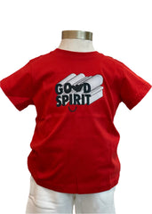 Red Good Spirit Cotton T-Shirt