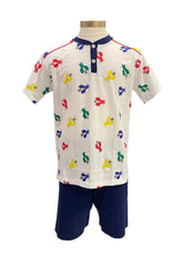 All Over Multi-Color Scooter Pyjamas