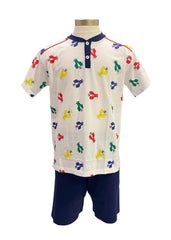 All Over Multi-Color Scooter Pyjamas