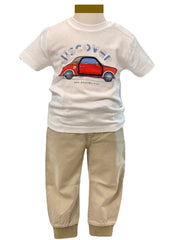 'Discover New Possibilities' Print Top and Pants Set