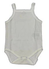 White Pointelle Spaghetti Strap Bodyvest