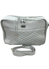 Blue Criss-Cross Mum Baby Changing Bag