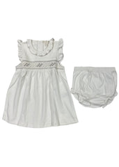 Kissy Kissy White Gray Dress