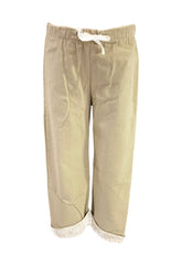 Beige White Pink Ecru Pants Trousers