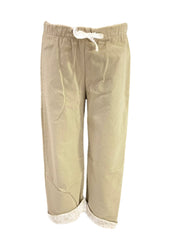 Beige White Pink Ecru Pants Trousers