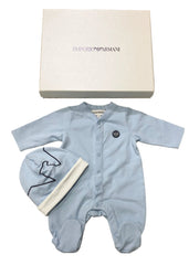 Armani Emblem Overall and Hat Set