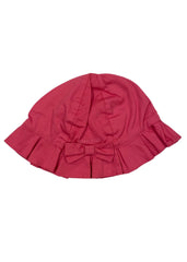 Pink Frill Trim with Bow Hat