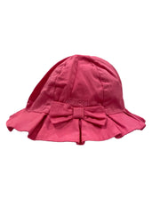 Pink Frill Trim with Bow Hat