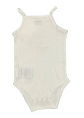 Micro Holes White Baby Bodysuit