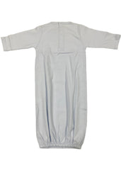 Blue grand sack chest crochet Baby Gown